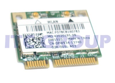 Dell Dw 1510 Mini Pci E Wireless Lan Card 802 11a B G N Pw934